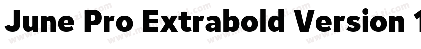 June Pro Extrabold Version 1012字体转换